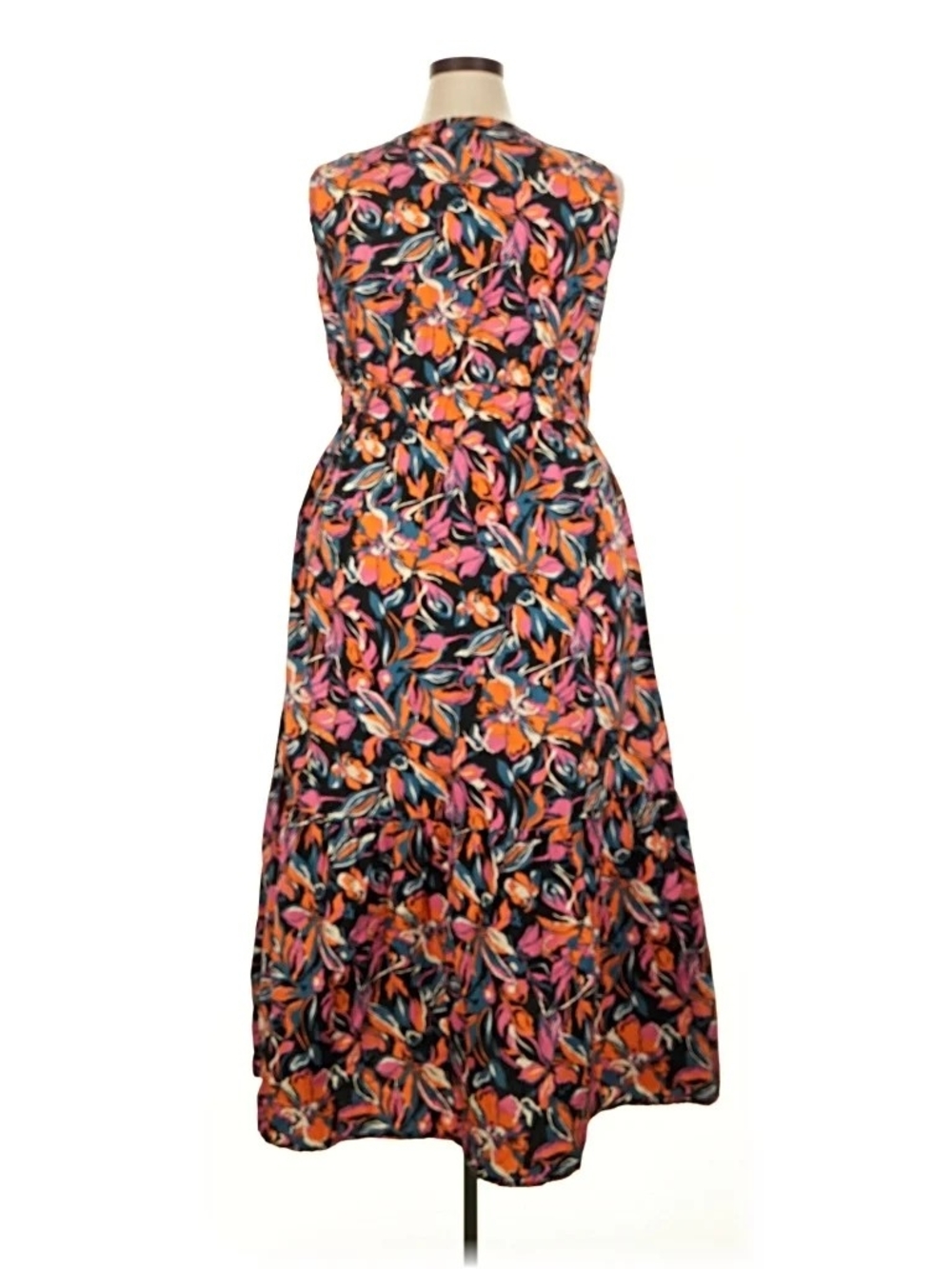 FRENCH CONNECTION Floral Maxi Dress 100% Cotton - Picture 5 of 9